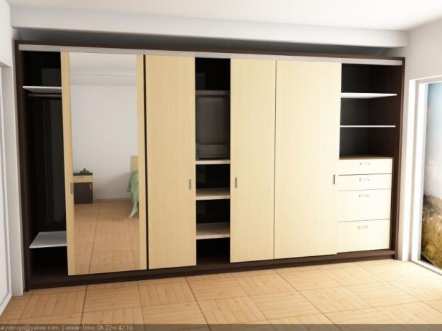 Dulap dressing cu oglindă laterală